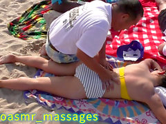 Massage long, amateur massage long, beach massage