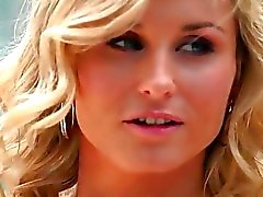 Blonde babe Laura Crystal masturbates