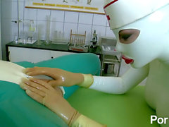 Latex lucy, rubber nurses clinic, latex lucy long