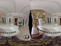 Schoolgirl Seduces Her Piano Teacher! (VR)