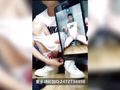 白背心白内裤小奶狗白袜长袜撸white socks