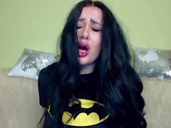 Webcam Batgirl - Blowjob, Tit Fuck and Doggy