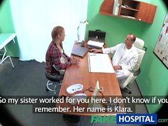 FakeHospital Vacker redhead föreskrivet cock av henne doktorn