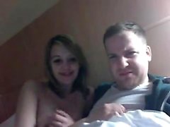 Lovely englisch teen Gurgeln bf 's Hahn auf cam