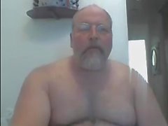 Peludo papá desnudo en Webcam