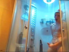 Cute Russian with big cock in shower