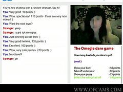 Girl plays my version of the Omegle game