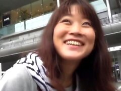 Kinky asian teen pees on street