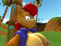 Sally Acorn futa Wachstum