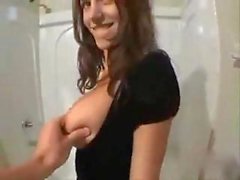 hot maid fucked in the bathroom