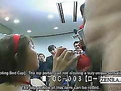 Subtitled CMNF ENF Japanese office sex toy showcase