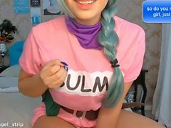 joi brincando com bulma cosplay masturbar instrução orgasmo hitachi