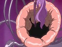 Hentai muru juuttuu kiinni ja nai hirviöitä tentacles