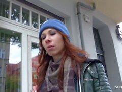 Saksan Scout - Rough Anal Sex Skinny Ginger Lana Wicking Casting Berliinissä