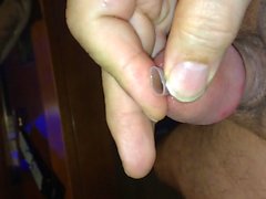 Paja de referesco en mi uretra con corrida (cum)