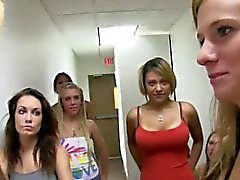 Group of naked lesbian amateurs in sorority games