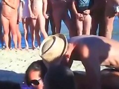 Sensational Public Nudist Orgy