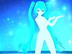 MMD , R18 , Desnuda a Miku , danza