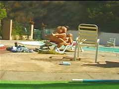 Sweet Peach gets fucked at the pool