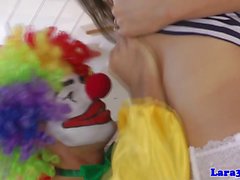 British stockings milf cockriding clown