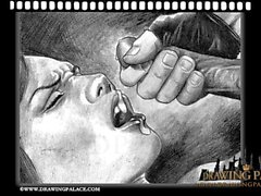 DrawingPalace Realistic BDSM cartoons porn of fetish slaves