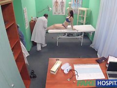 FakeHospital Petite babe takes double cumshot