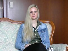 Nice blond teen casting