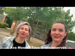 Toio interracial Ava Moore dans les bois
