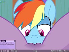 Mlp Lesbian Orgy - My Little Pony Twilight, Fluttershy, Rainbow Dash XXX Game | porno film  N16378832