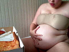 BBW Play Belly, Pizza, Big Belly BBW relleno