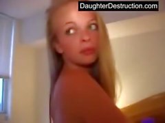 Jonge dochter fucked hard