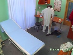 Sexy amateur patient fucked in fake hospital