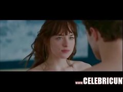 Dakota Johnson Çıplak Ünlü Seksi 50 Gölgelikten Sahneler