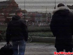 Fett i Amsterdam luder cockriding turisten
